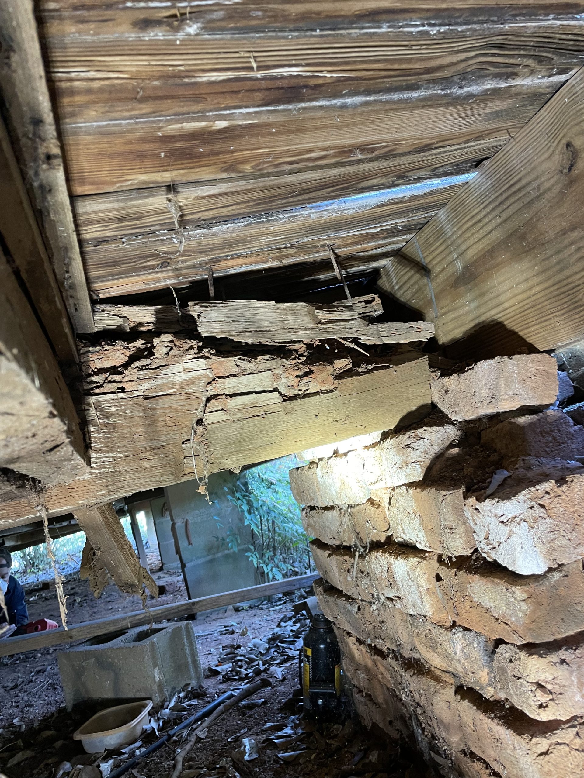 termite damage repair on a historic home in the upstate of South Carolina , free quote