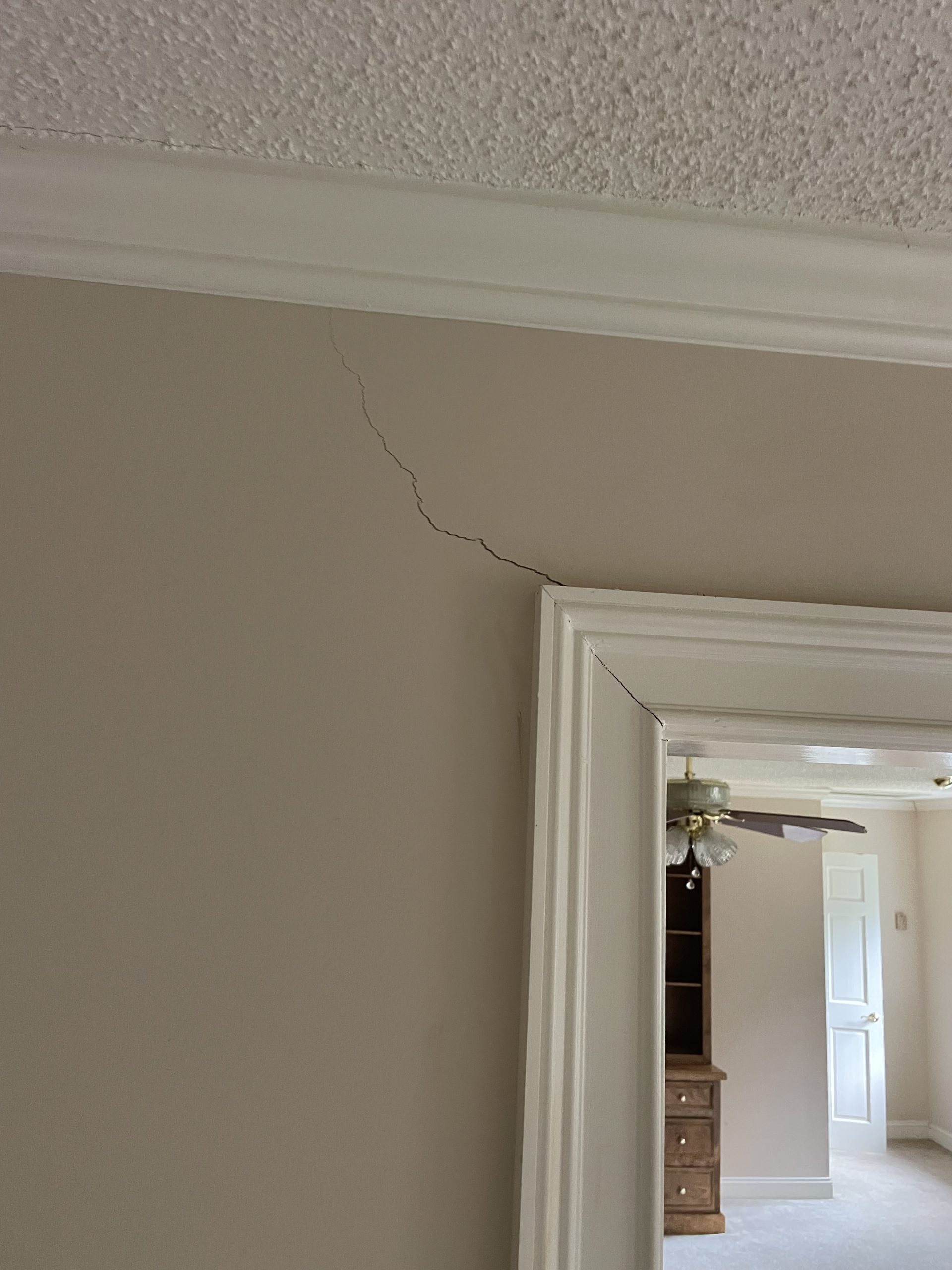 inside wall crack repair